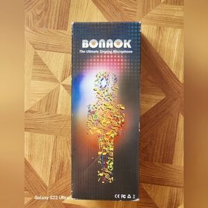 BONAOK Karaoke Microphone with Multicolor Lights